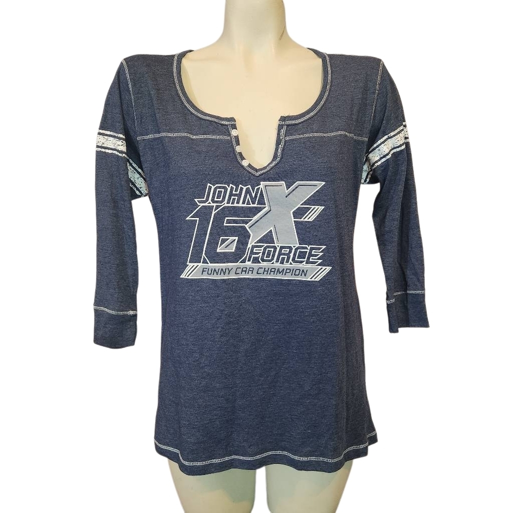 Ladies John Force Funny Car Championship Henley Size XL
